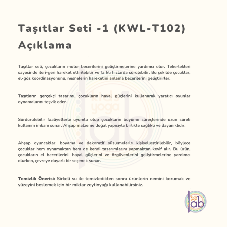 Taşıtlar Seti - Uçak, Helikopter, Minibüs, Otomobil Ahşap Oyuncaklar