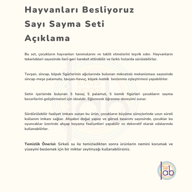 Ahşap Hayvanlar - Köpek, Tavşan, Sincap