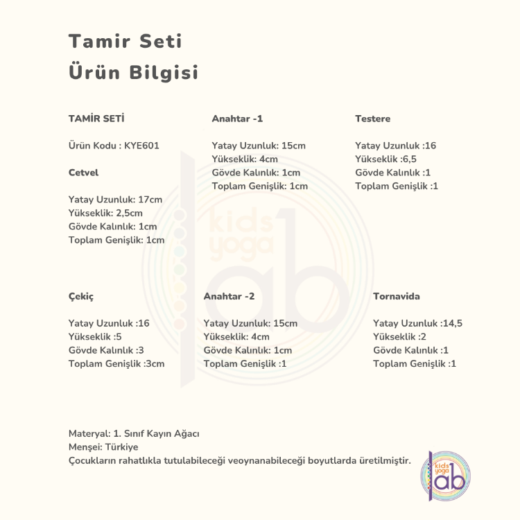 Ahşap Tamir Seti