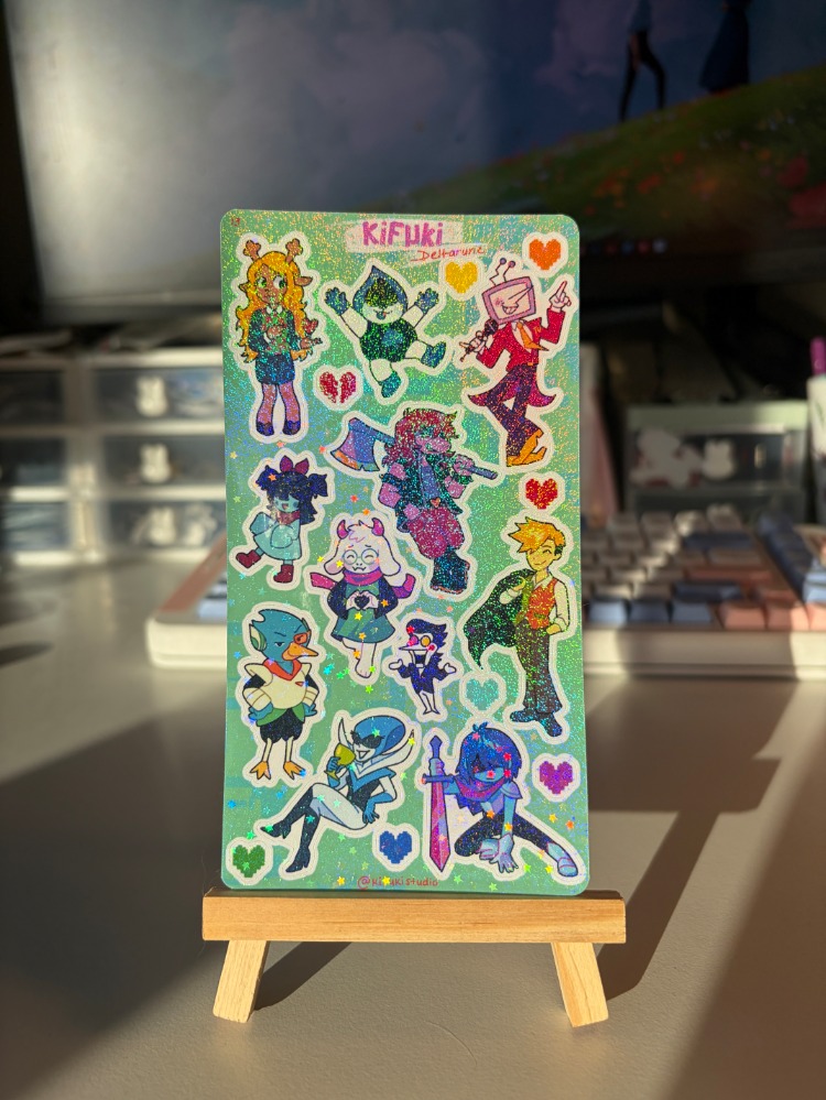 deltarune sticker sheet