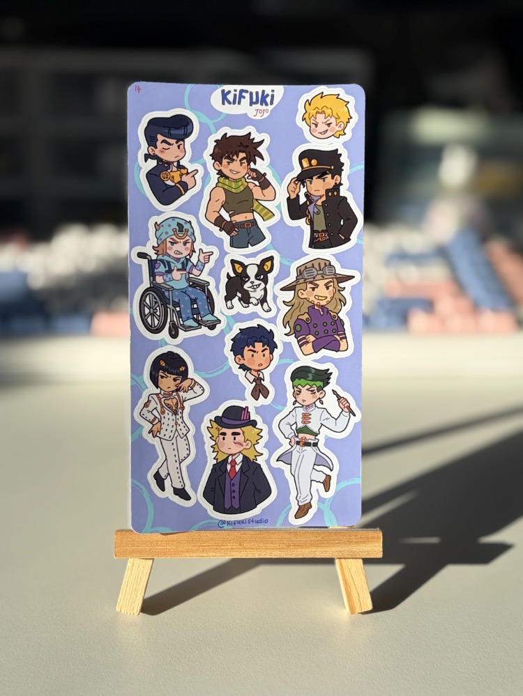 jojo sticker sheet