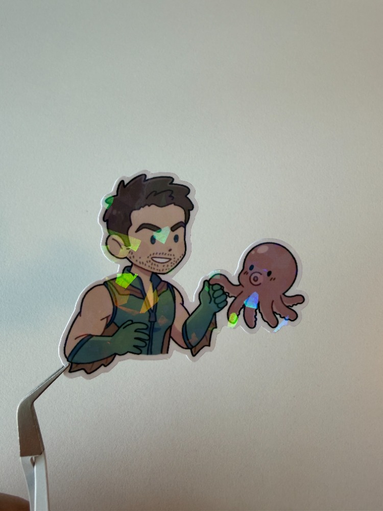 deep hologramlı sticker
