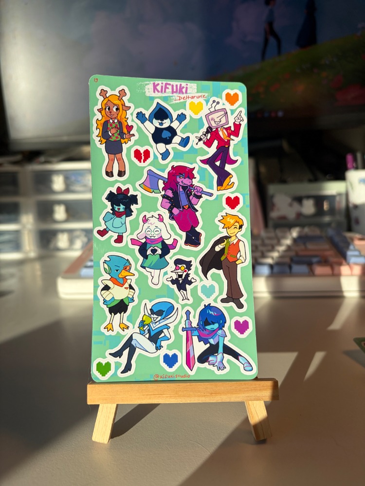 deltarune sticker sheet