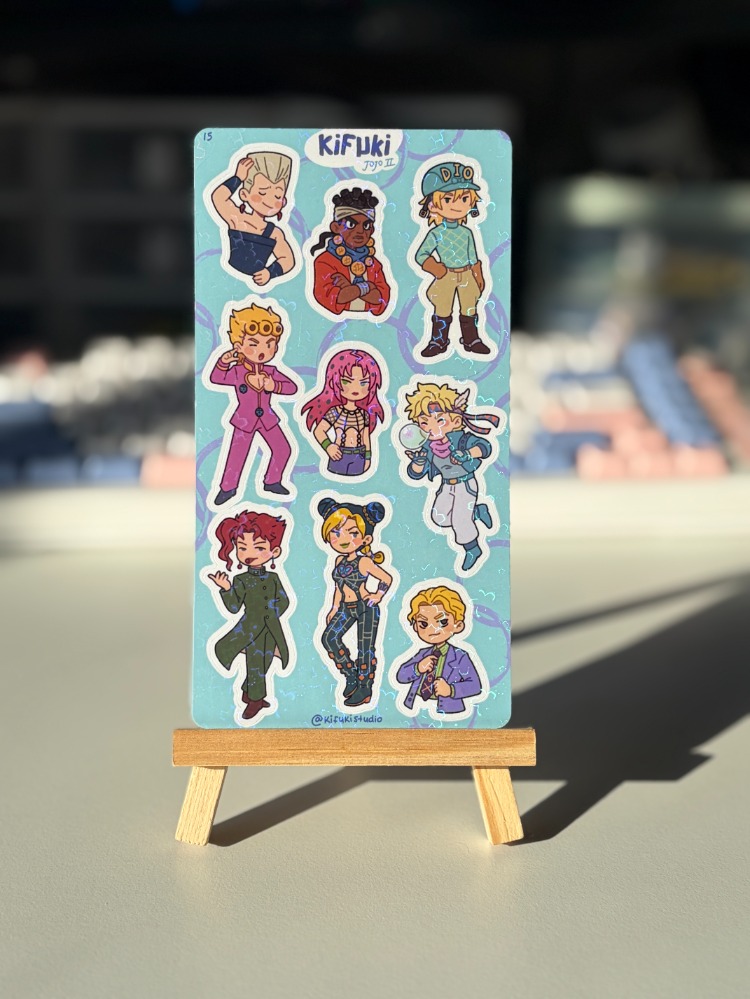 jojo II sticker sheet