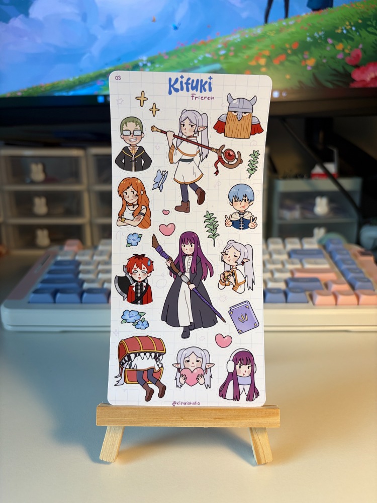 frieren sticker sheet