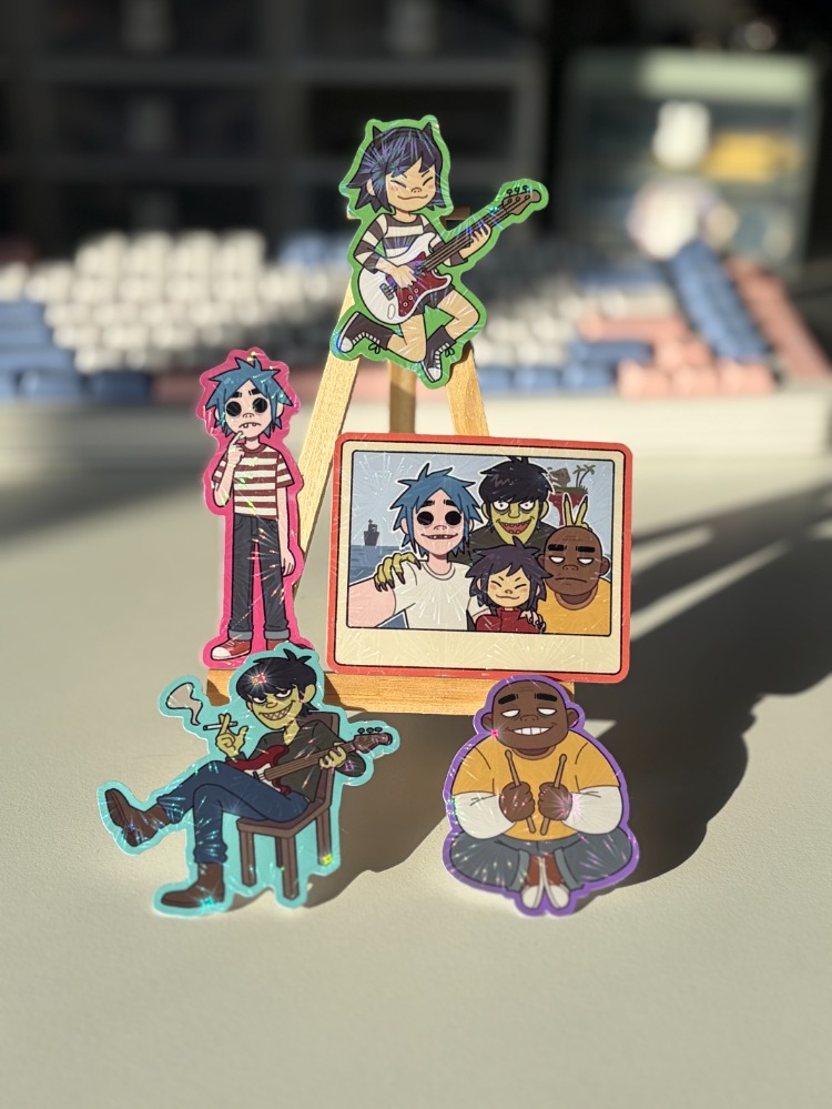 gorillaz sticker seti