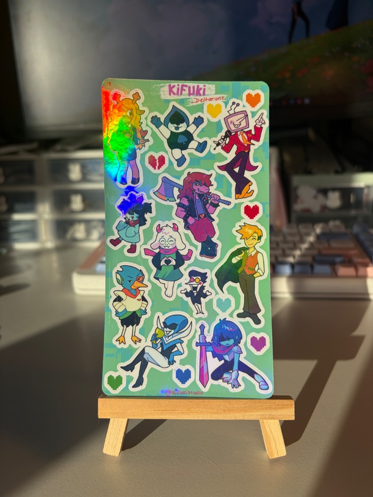 deltarune sticker sheet