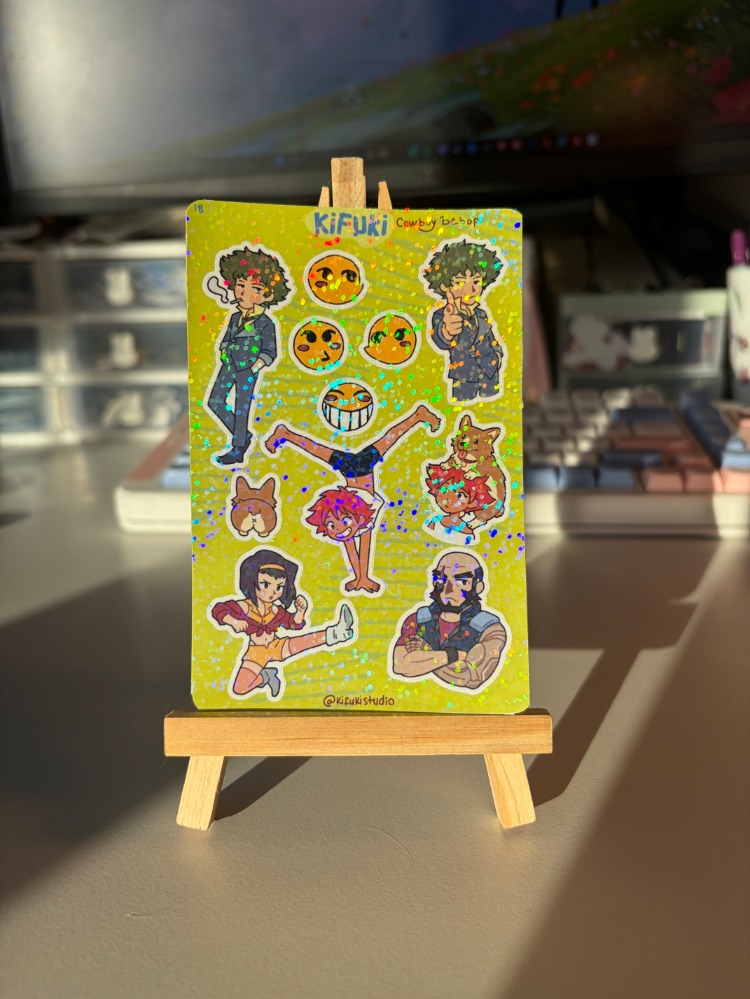 cowboy bebop sticker sheet