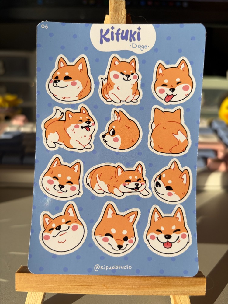 doge sticker sheet
