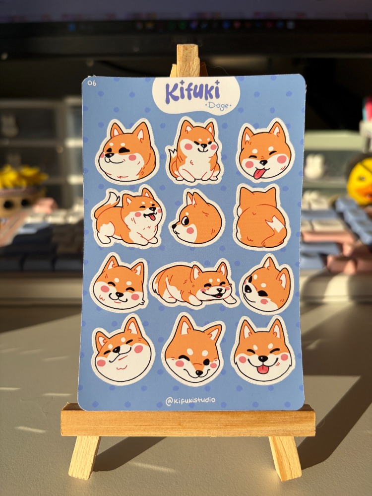 doge sticker sheet