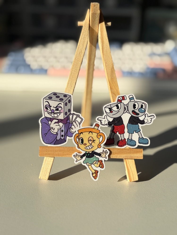cuphead sticker seti