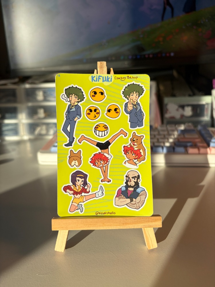 cowboy bebop sticker sheet