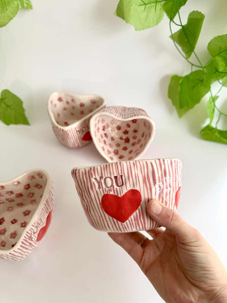 Always You – El Yapımı Kalp Formlu Seramik Kupa