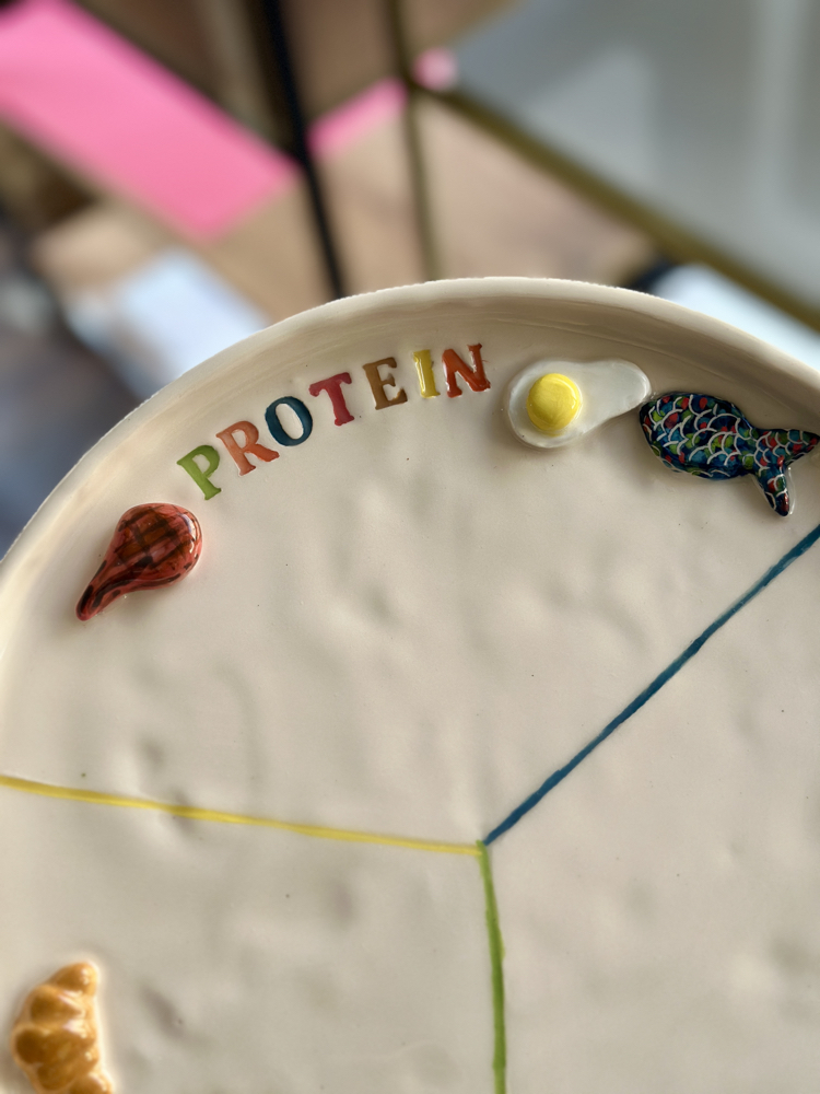  El Yapımı Diyet Tabağı – Protein • Carbs • Vegetables