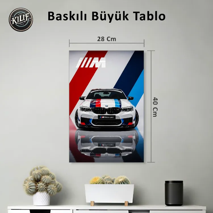 BMW M Motorsport Garaj Serisi — Baskılı Büyük Tablo (40x28 cm)