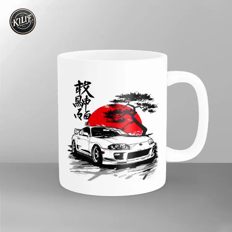Toyota Supra JDM Ruhu & Bonsai — Baskılı Kupa Bardak