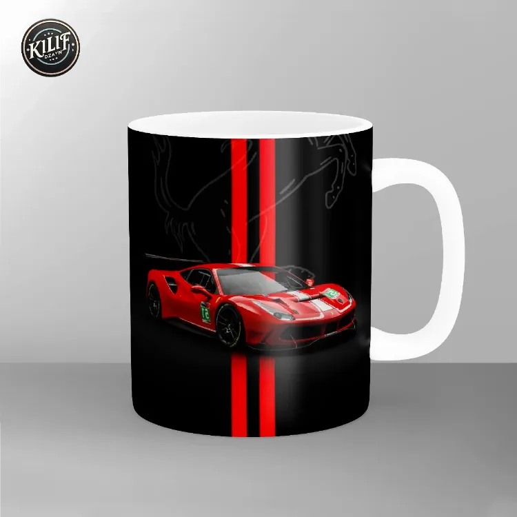 Ferrari Scuderia İkonik İtalyan — Baskılı Kupa Bardak