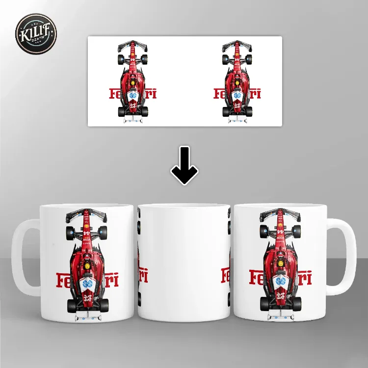 Ferrari SF-24 Hamilton #44 Efsanesi — Baskılı Kupa Bardak