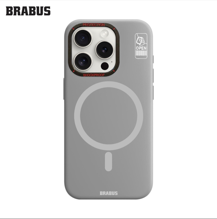 BRABUS Iphone 15 Pro MagSafe Kamera Stand Özellikli İnce Mat Sert Hiper