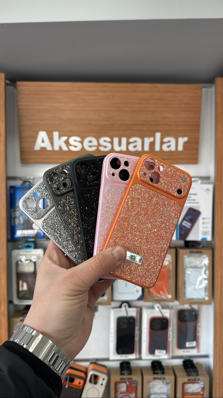 İPhone 17 Görünümlü Taşlı Kılıflar 13/14/15
