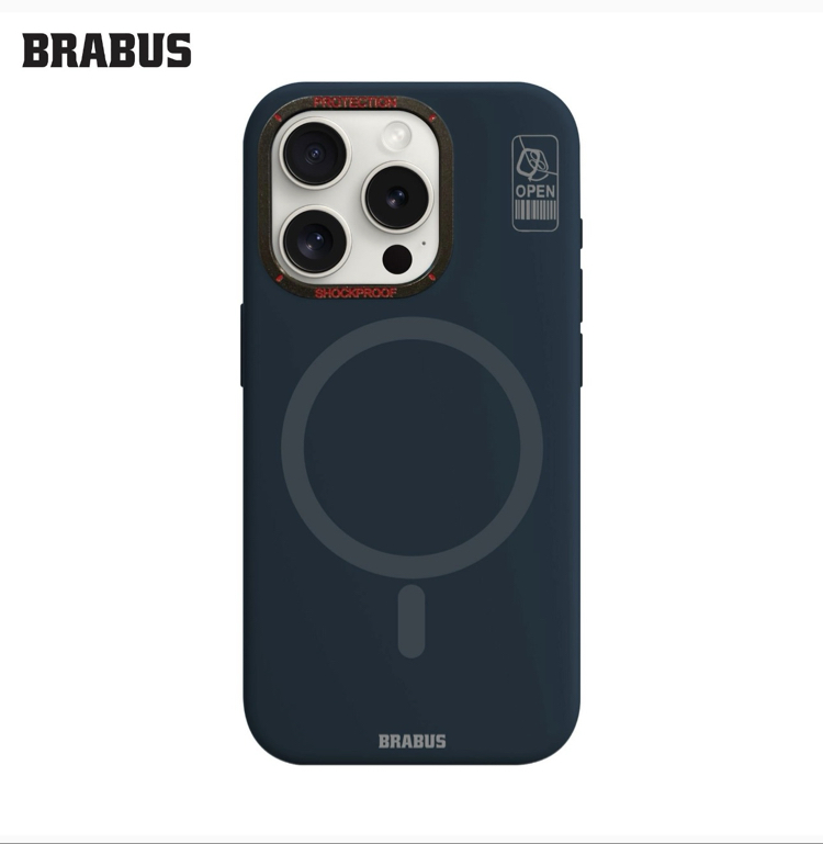 BRABUS Iphone 15 Pro MagSafe Kamera Stand Özellikli İnce Mat Sert Hiper