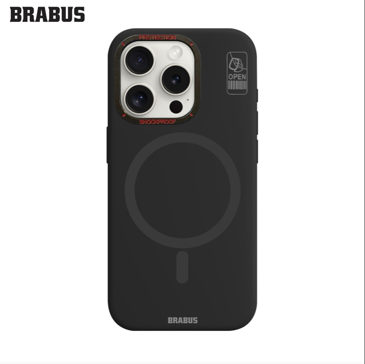 BRABUS Iphone 15 Pro MagSafe Kamera Stand Özellikli İnce Mat Sert Hiper