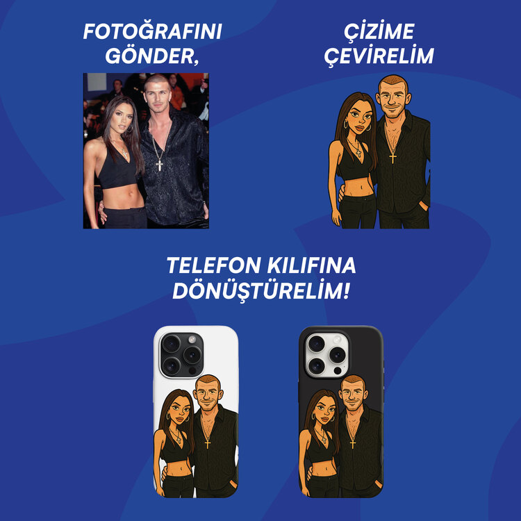 KİŞİYE ÖZEL ÇİZİM TELEFON KILIFI