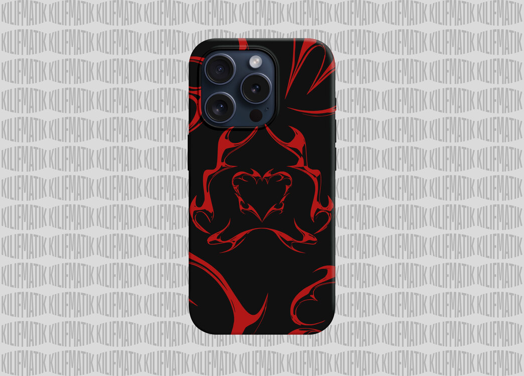RED METALLIC HEART