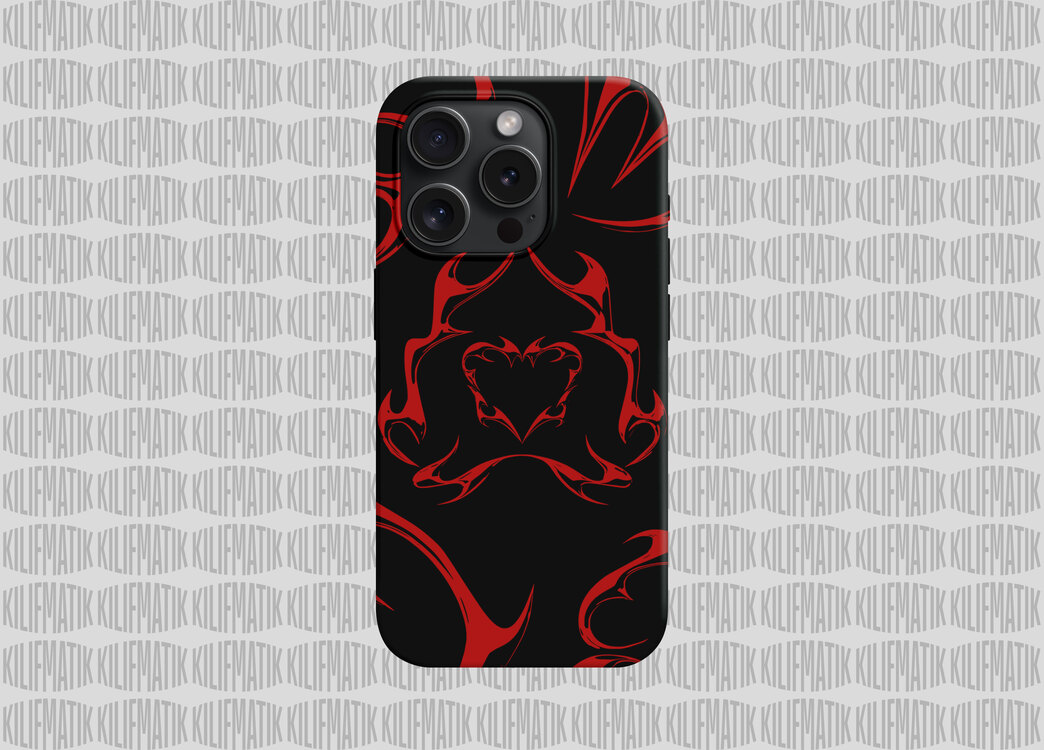 RED METALLIC HEART