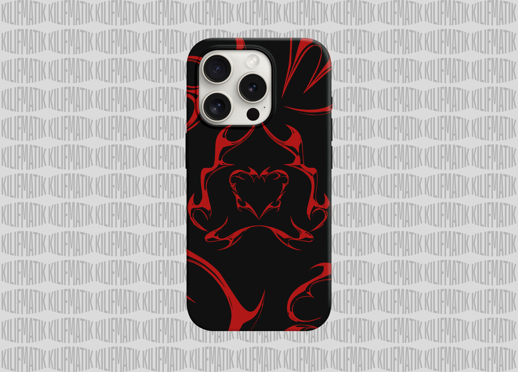 RED METALLIC HEART
