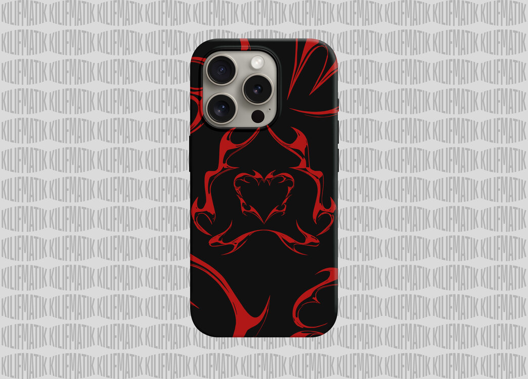 RED METALLIC HEART
