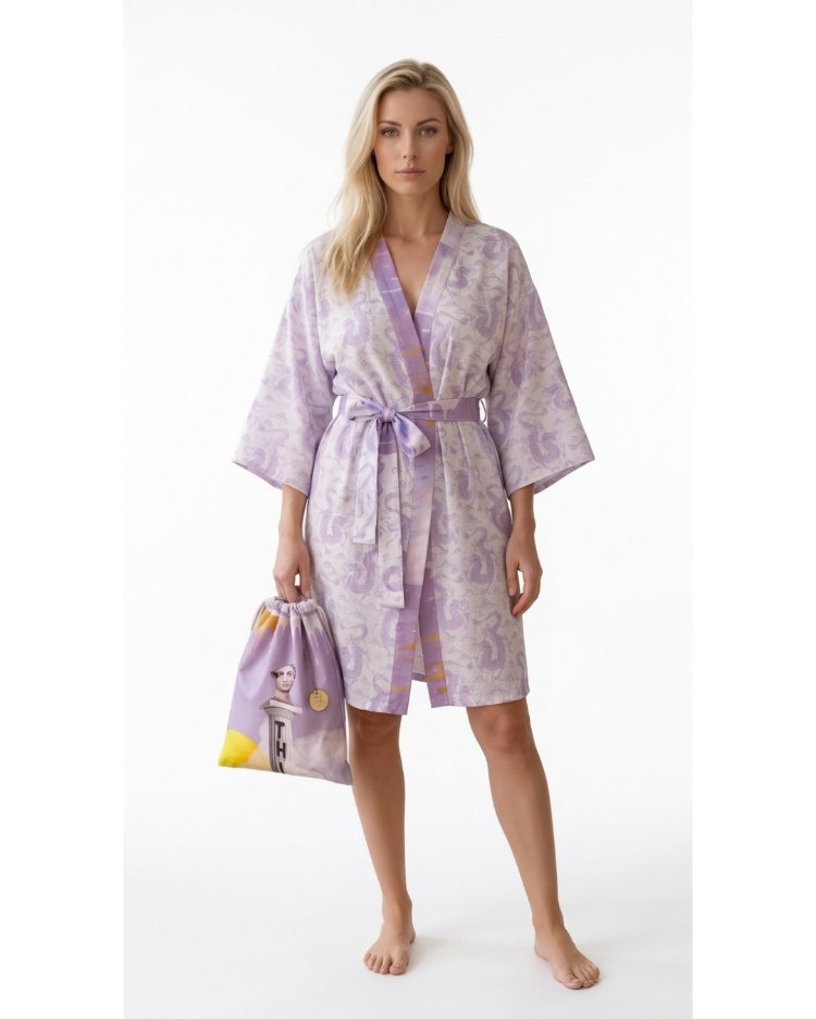 Lilac Dragon Kimono 