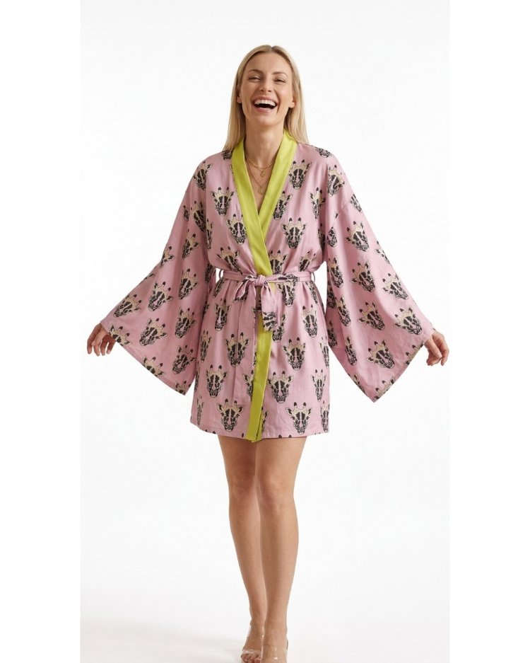 Pink Safari Kimono