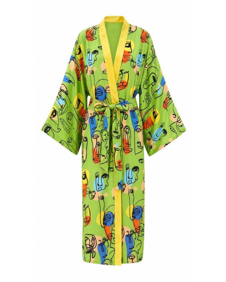 Faces kimono