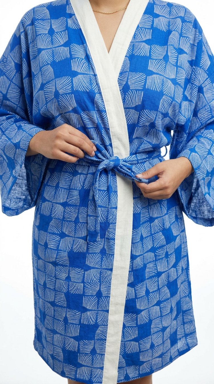 blue vision kimono