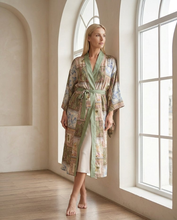 Mint river kimono