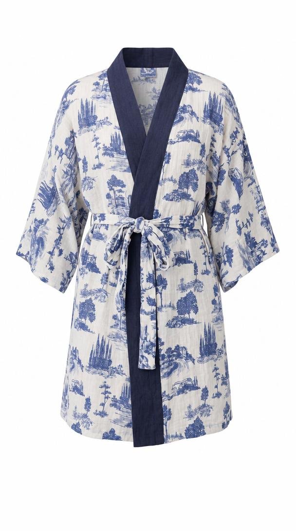Indigo Garden Kimono