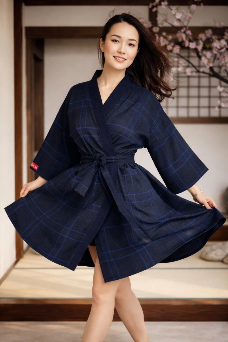 Tartan kimono