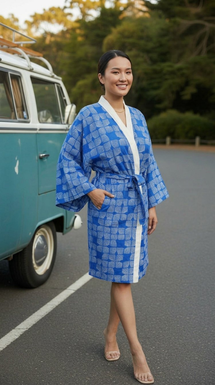 blue vision kimono