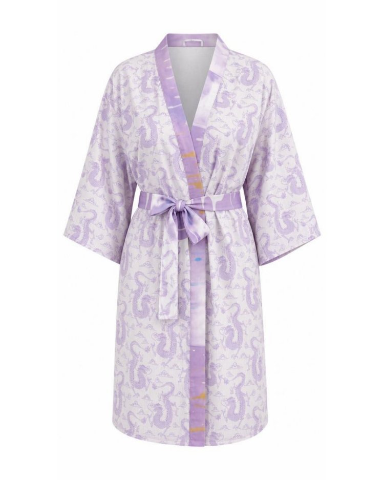 Lilac Dragon Kimono 