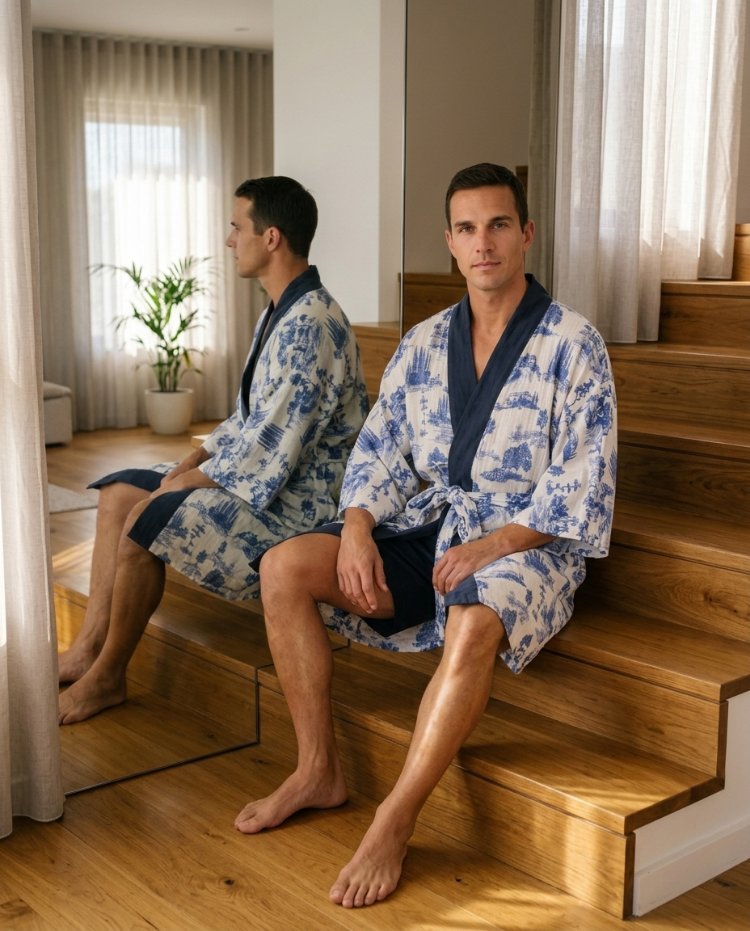 Indigo Garden Kimono