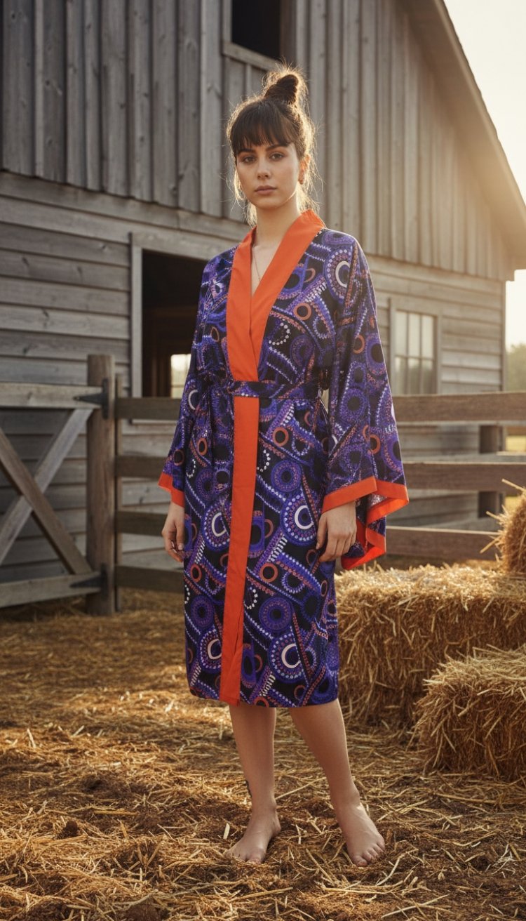 geometric kimono