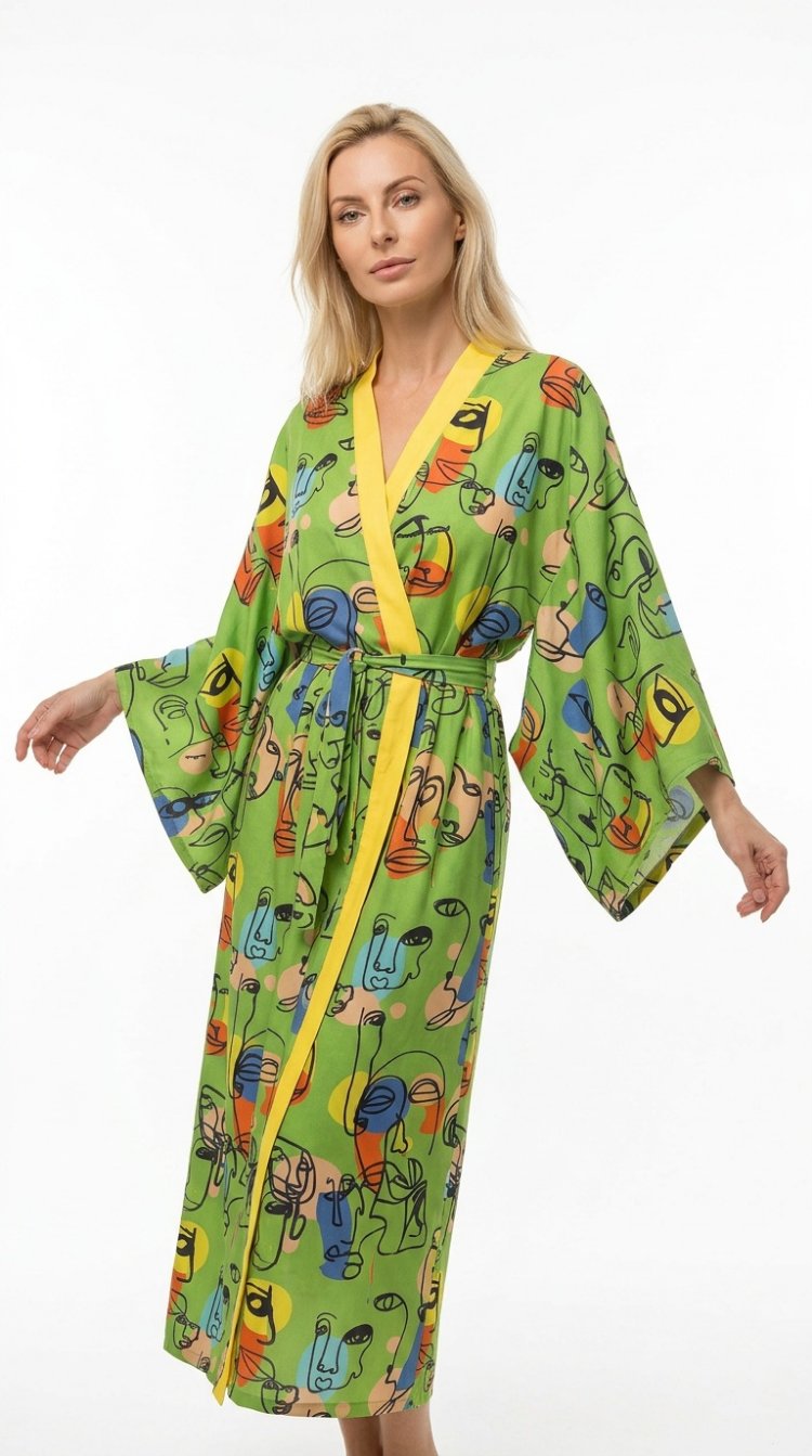 Faces kimono