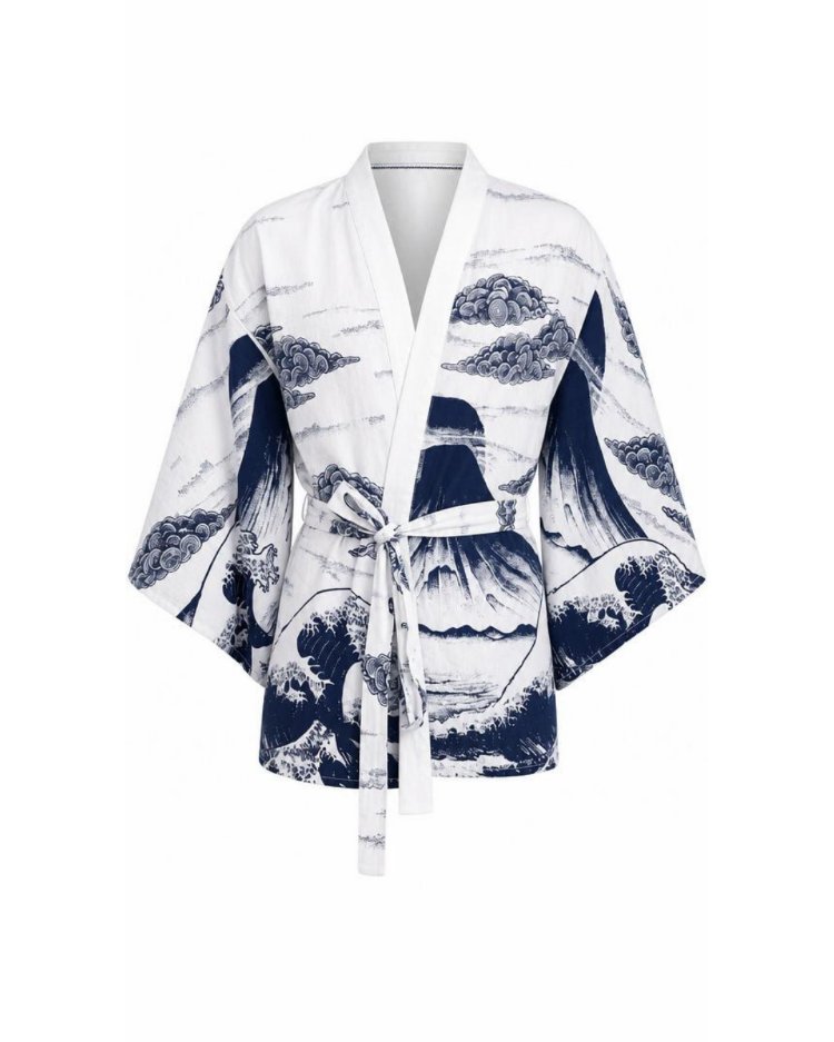 Indigo Wave Kimono 