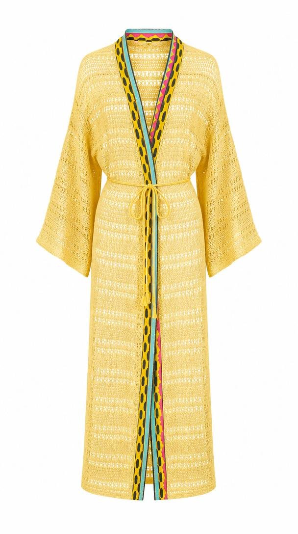 Yellow bird kimono