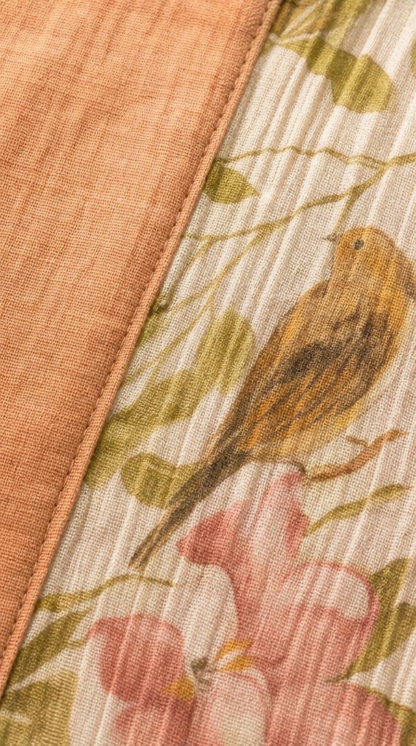Soft bird kimono
