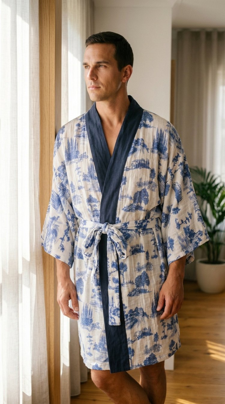 Indigo Garden Kimono