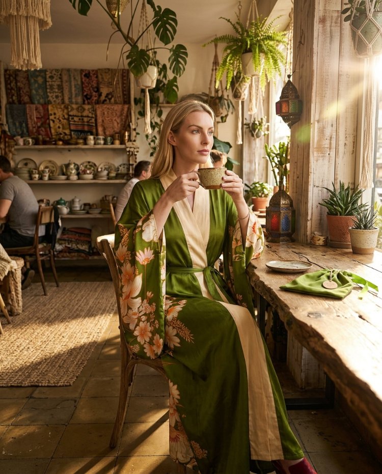Botanical Whisper Kimono 
