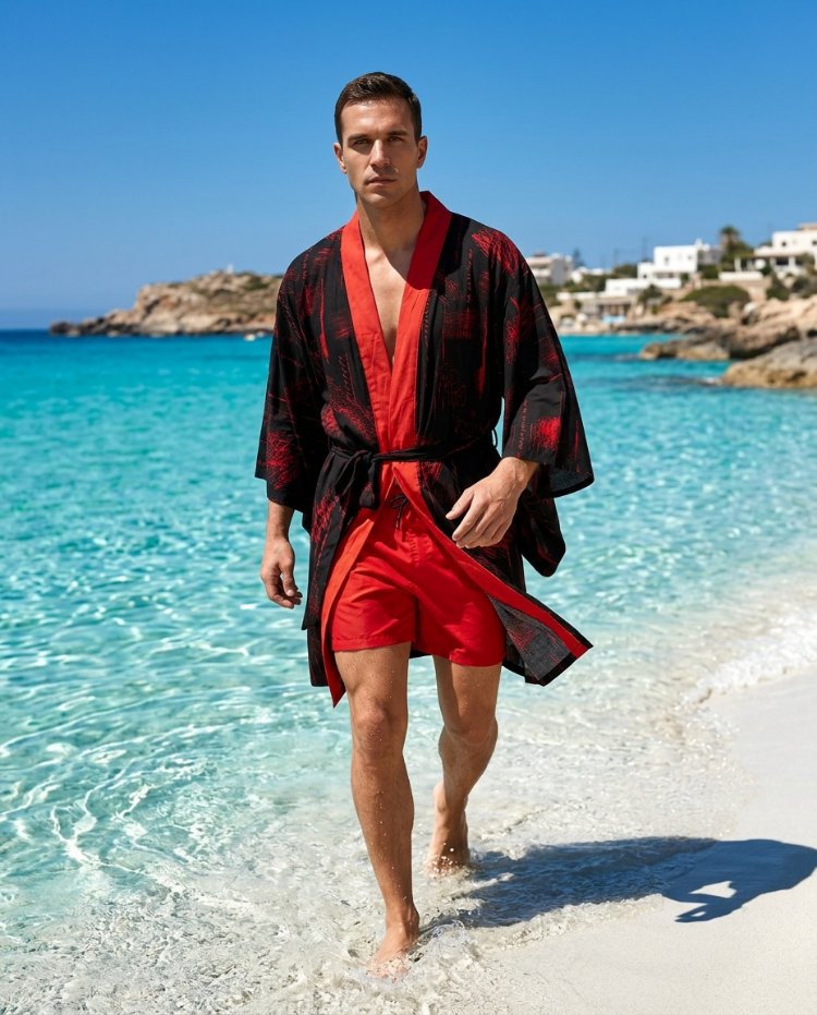 Red Ink Kimono 