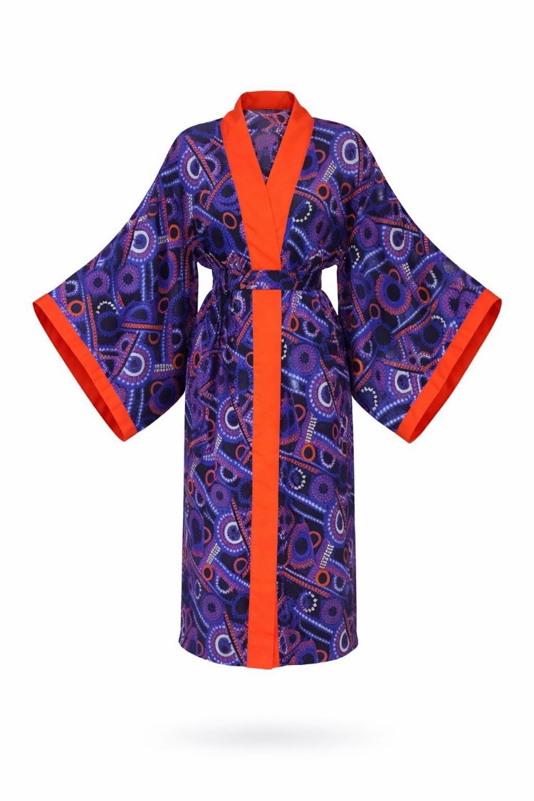 geometric kimono